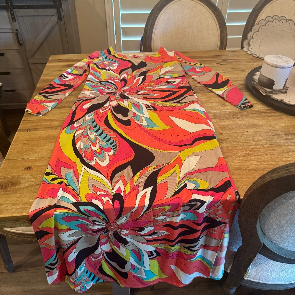 Trina Turk 3/4 Sleeve Dress